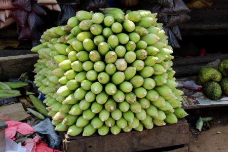 Piled bananas