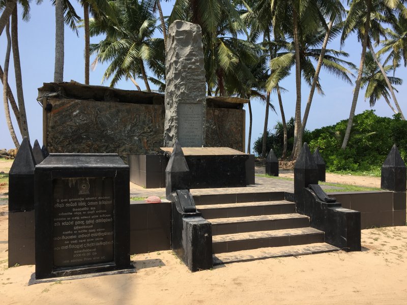Monument of tsunami train clash, Sri Lanka Sri Lanka's South, train clash monument