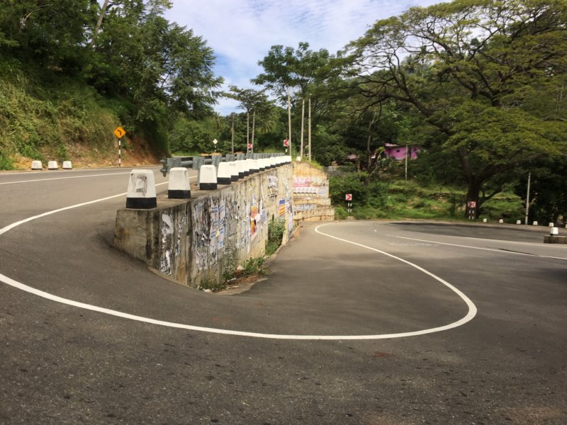 Winding road Kandy to Nuwara Eliya Winding road Kandy to Nuwara Eliya