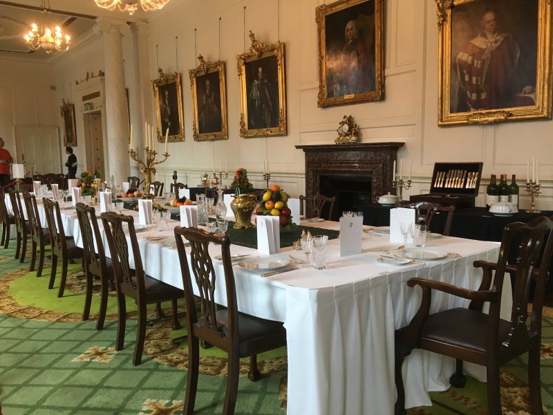 Dublin Castle, self-guided Dublin walking tour Dublin Castle dining room