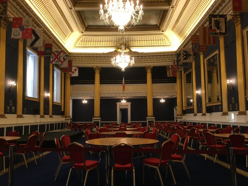 Dublin Castle, St. Patrick's Hall Self-guided Dublin walking tour, Dublin Castle, St. Patrick's Hall