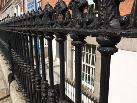 Dublin Georgian house gate Dublin Georgian house gate