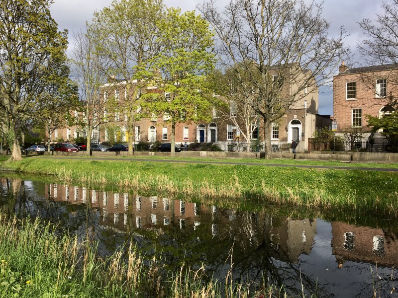 Self-guided Dublin walking tour, Grand Canal reflections Self-guided Dublin walking tour, Grand Canal reflections
