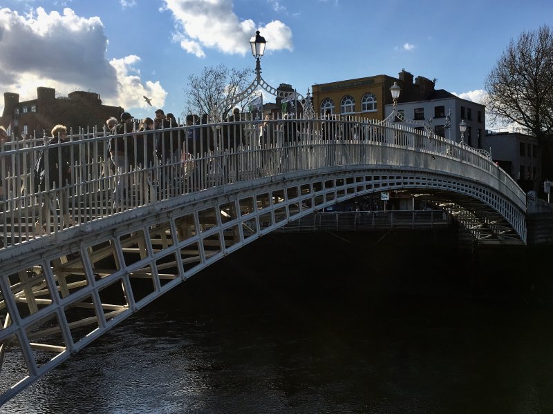 Ha'penny bridge, self-guided Dublin walking tour Ha'penny bridge, self-guided Dublin walking tour