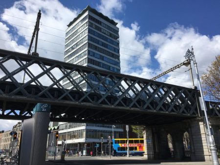 Liffey railway bridge from below