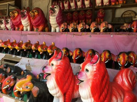Souvenirs sold in a roadside stall