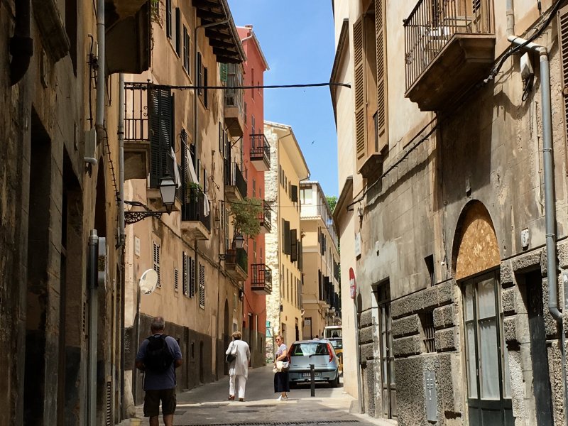 Palma de Mallorca old town street Palma de Mallorca old town street