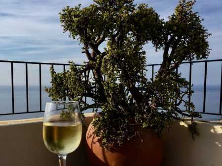 White wine with view, Banyalbufar