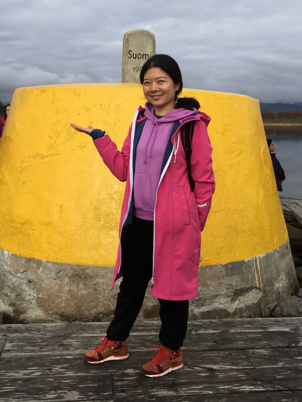 Student on the three country border, Kilpisjärvi Student on the three country border, Kilpisjärvi