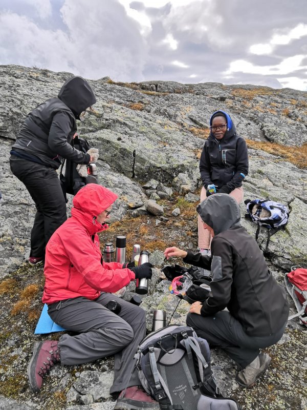 Coffee break on Saana fell Coffee break on Saana fell