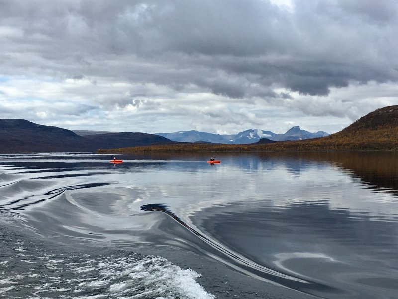 Canoeing in Lapland Kilpisjärvi canoeing