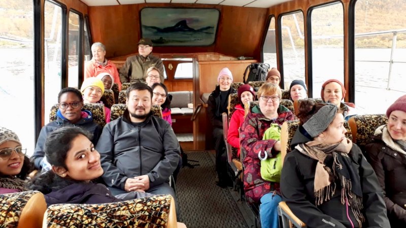 On the ship Malla to Kilpisjärvi from the three nations border On the ship Malla to Kilpisjärvi from the three nations border