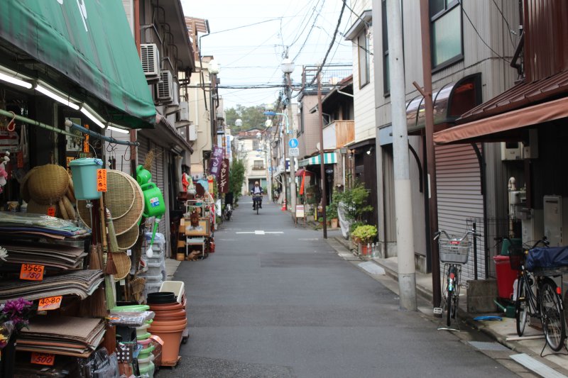 Yanaka back street Nezu old town in Tokyo