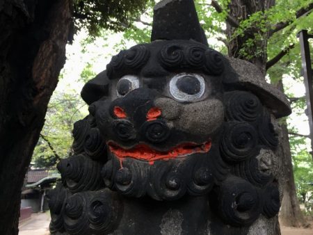 Yanaka shrine stone statue, Tokyo