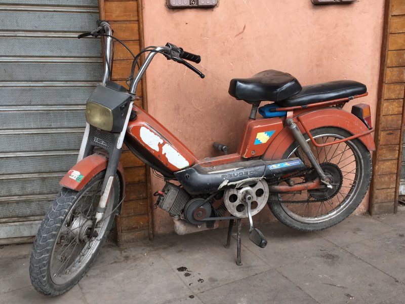An old motor bike, Marrakech