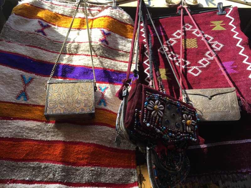 Moroccan handicraft for sale in the souks of Marrakech
