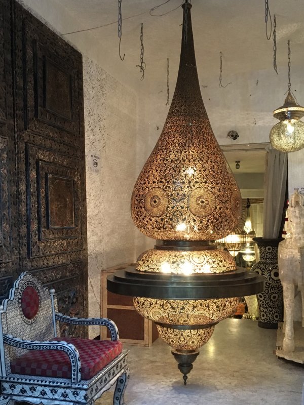 Moroccan lamp in the souks of Marrakech