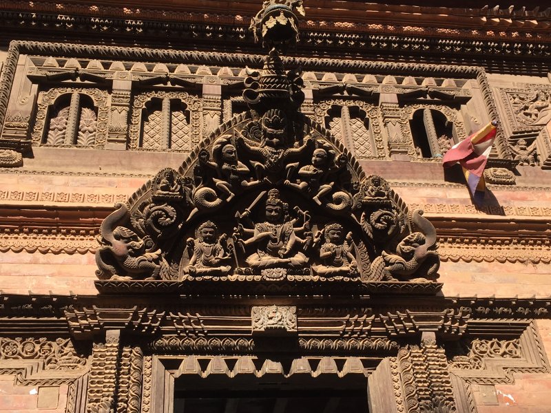 An old facade in Bhaktapur, Nepal An old facade in Bhaktapur, Nepal