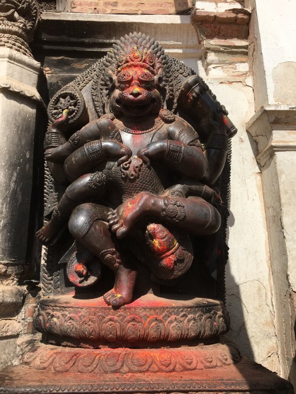 Travel in Nepal: Bhaktapur monkey statue Travel in Nepal: Bhaktapur monkey statue