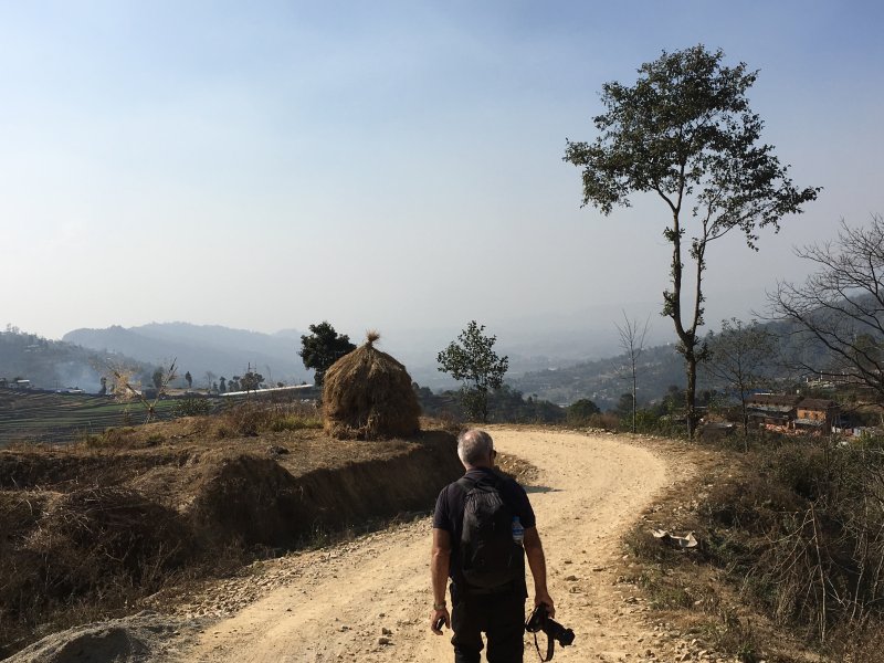 Hiking in Nagarkot, Nepal Hiking in Nagarkot, Nepal