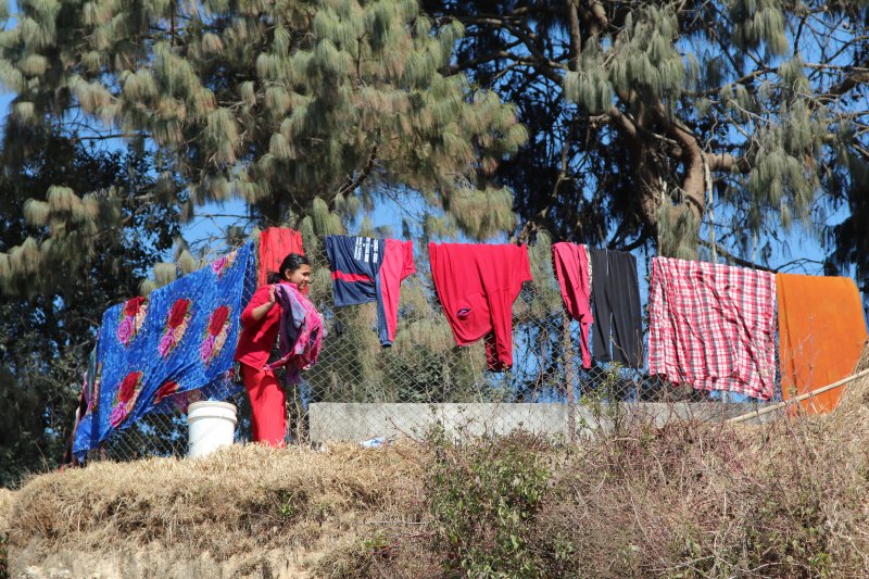 Every day is a laundry day Nagarkot hike village life
