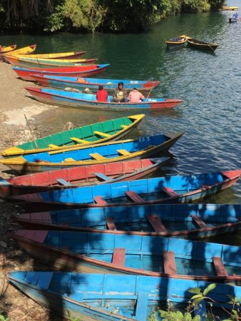 Boatmen waiting for customers