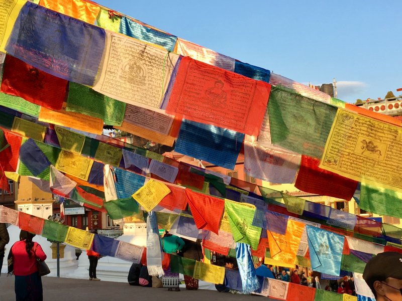 Boudanath Temple prayer flags Boudanath Stupa prayer flags