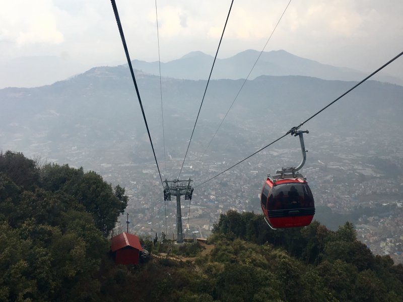 Sights around Kathmandu: Chandragiri Hill cable car Chandragiri Hill cable car