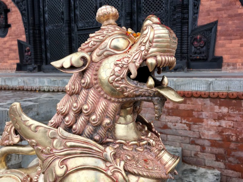 What to see around Kathmandu: Chandragiri Hill temple Chandragiri Hill temple decoration