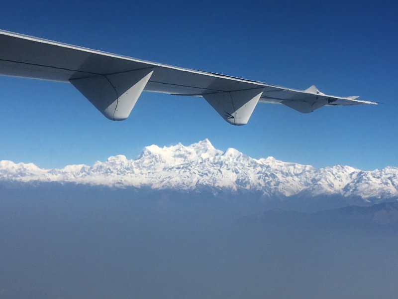 Himalayas from flight Kathmandu to Pokhara Himalayas from flight Kathmandu to Pokhara