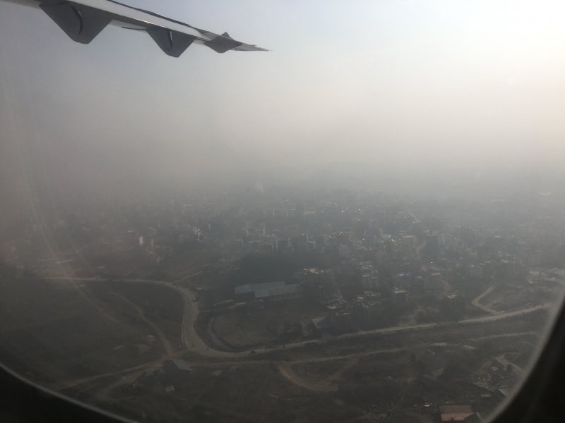 We left behind the dusty Kathmandu Leaving behind the dusty Kathmandu