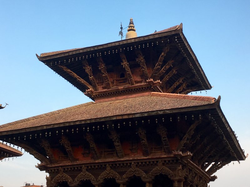 What to see around Kathmandu: pagodas on Patan Durbar Square Pagoda on Patan Durbar Square
