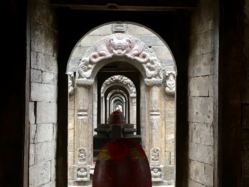 Pashupatinath temple monuments in a row Pashupatinath temple monuments in a row