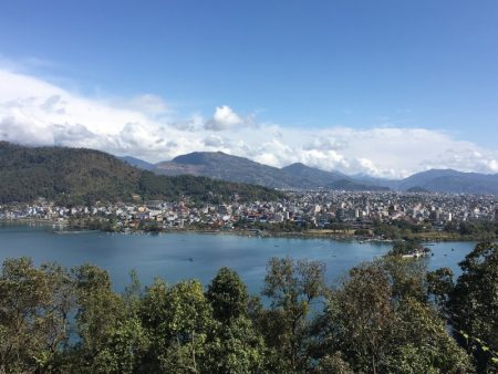 Pokhara from World Peace Pagoda