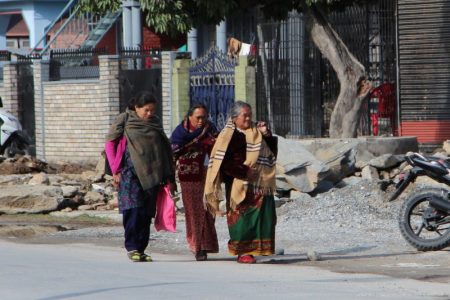 Pokhara ladies walking