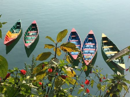 Pokhara lakeside rental boats