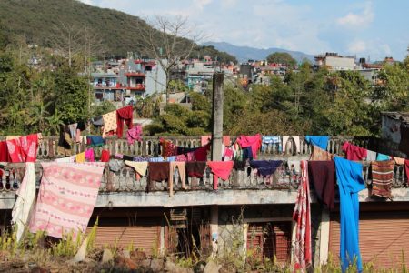 Pokhara laundry on the roof