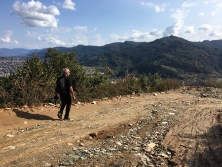 Road from World Peace Stupa to Pokhara