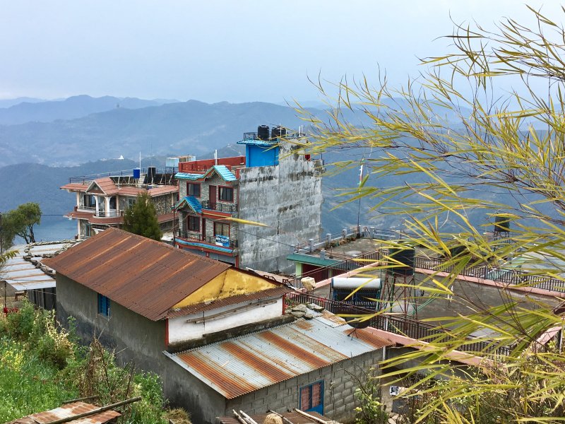 Houses on the top of Sarangkot Sarangkot houses