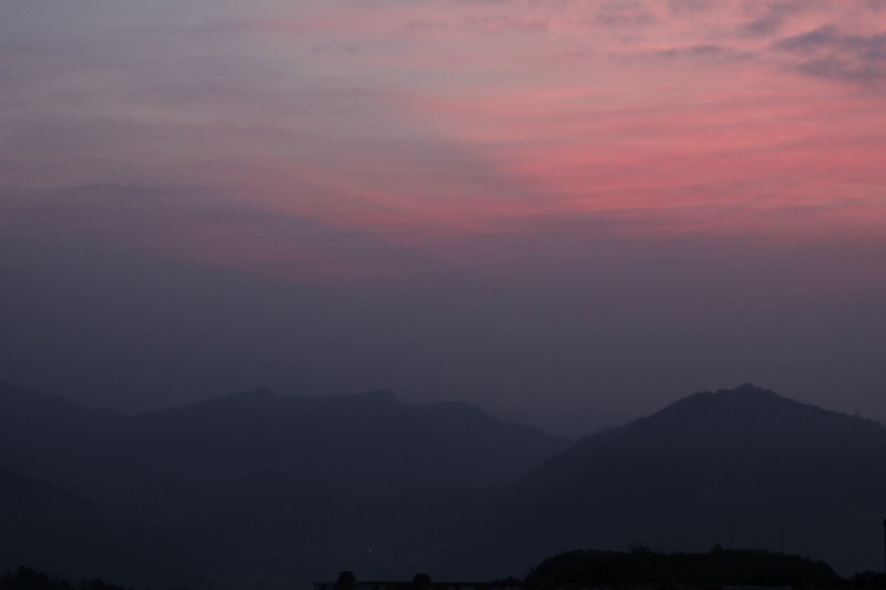 Sarangkot pink sky before sunrise Sarangkot pink sky before sunrise