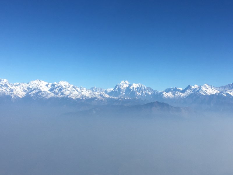 The Annapurna Massif from Kathmandu to Pokhara flight The Annapurna Massif from Kathmandu to Pokhara flight