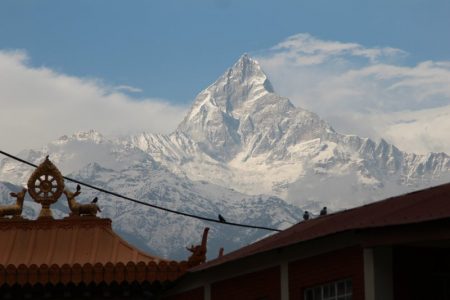 The Himalayas from Jangchub Choeling Monastery