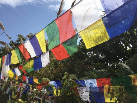 World Peace Stupa prayer flags