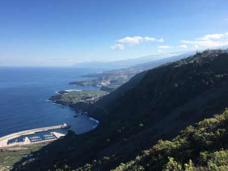 Atlantic Ocean and Tenerife Norte, driving in Tenerife