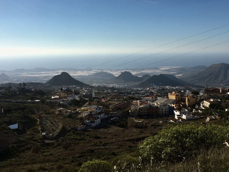 Playa de las Americas and Los Cristianos from Arona Coastal view from Arona, Tenerife