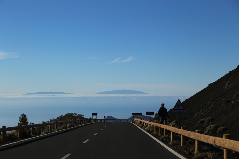La Gomera and La Palma from Mount Teide National Park La Gomera seen from Mount Teide