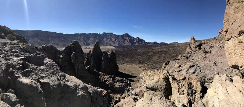 Las Canadas crater, 2000 m above sea level Las Canadas crater, 2000 m above sea level