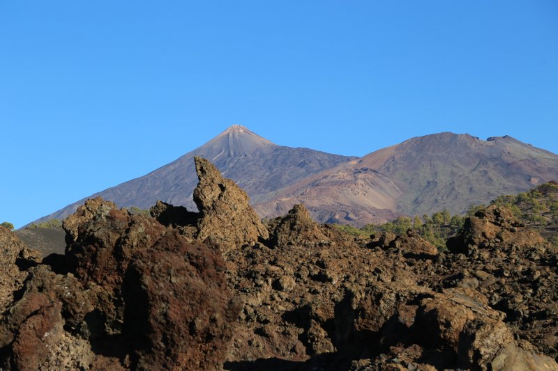 Mount Teide and smaller volcanoes Mount Teide and smaller volcanoes