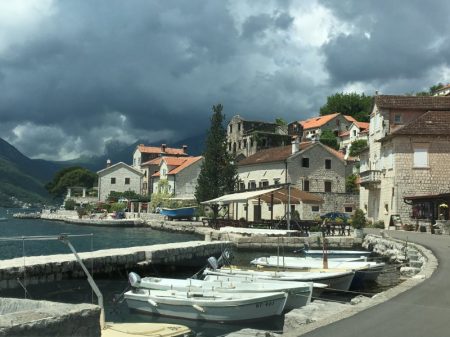 Arriving in Perast, Bay of Kotor