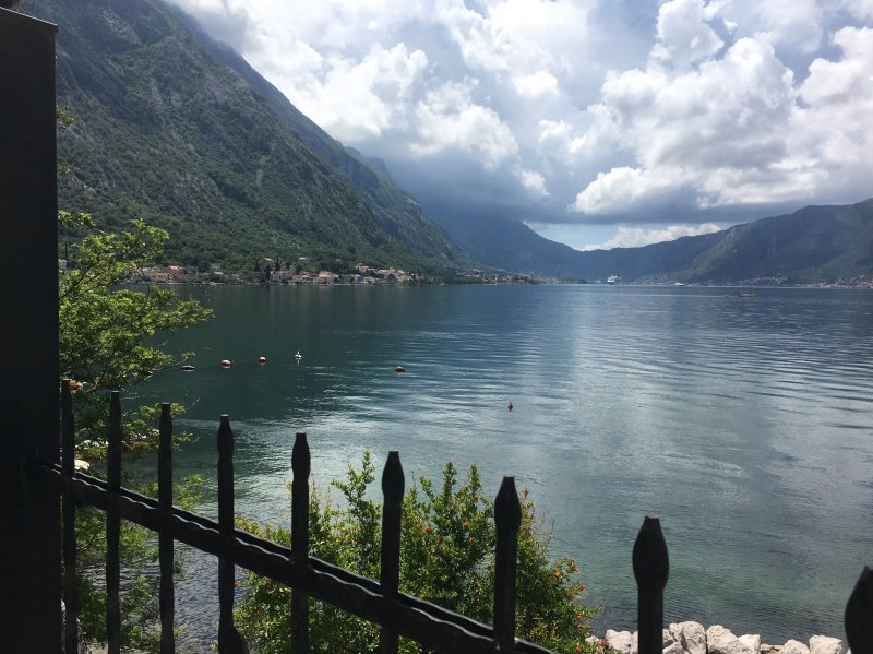 Boka Kotorska and Kotor at the end of the bay Bay of Kotor view towards Kotor